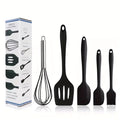 Conjunto Prático de 5 Utensílios de Silicone Térmico para Cozinha