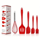 Conjunto Prático de 5 Utensílios de Silicone Térmico para Cozinha