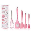 Conjunto Prático de 5 Utensílios de Silicone Térmico para Cozinha