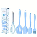 Conjunto Prático de 5 Utensílios de Silicone Térmico para Cozinha