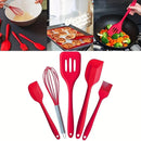 Conjunto Prático de 5 Utensílios de Silicone Térmico para Cozinha