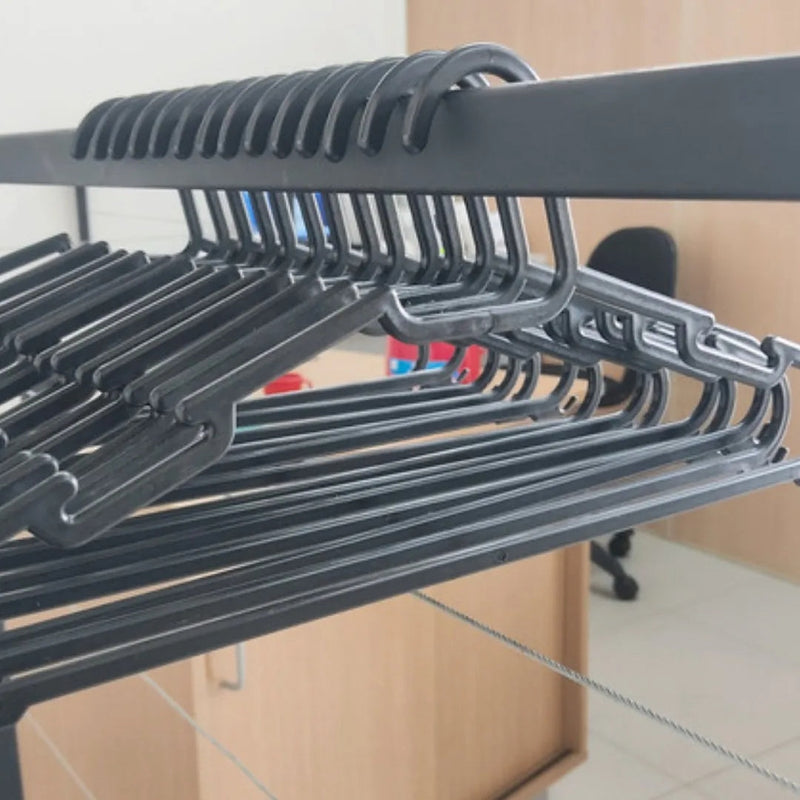 Conjunto de 60 Cabides Antideslizantes Reforçados para Organização Prática