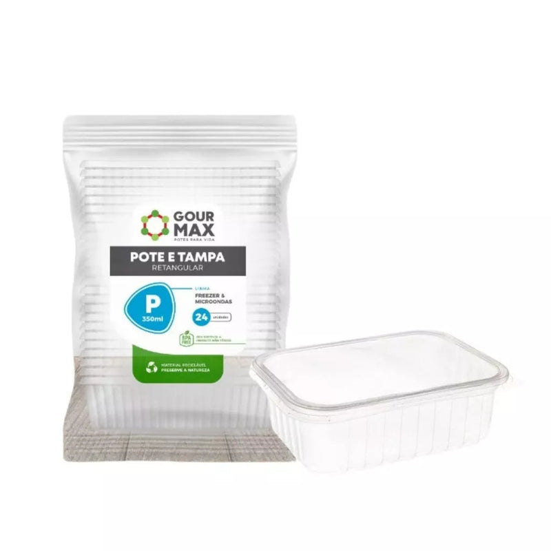 Conjunto Prático com 72 Potes Descartáveis de 500ml para Refeições Organizadas