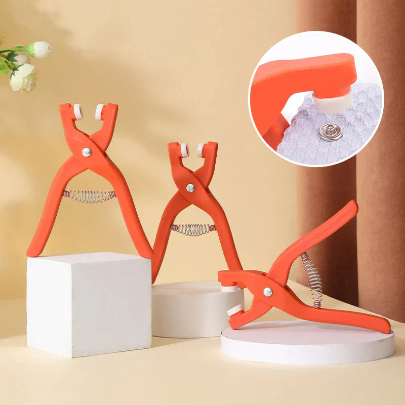 Conjunto Prático de Alicate e 400 Botões de Pressão - SnapFix para Facilitar Suas Criações