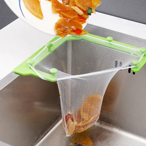 Conjunto Prático de Escorredor de Pia com Saquinhos para Facilitar Sua Rotina