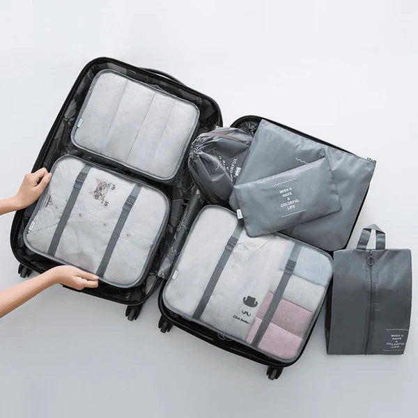 Kit de Organização de Malas para Viagens - TravelEase - Transforme Seu Jeito de Viajar