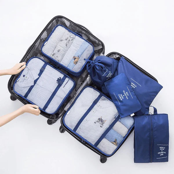 Kit de Organização de Malas para Viagens - TravelEase - Transforme Seu Jeito de Viajar
