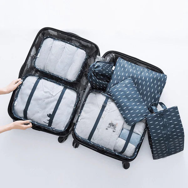 Kit de Organização de Malas para Viagens - TravelEase - Transforme Seu Jeito de Viajar