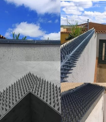 Conjunto de 3 Espículas para Repelir Pássaros e Animais