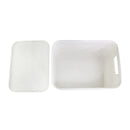 Conjunto de 4 Caixas Rattan 20L com Tampa para Organizar com Praticidade