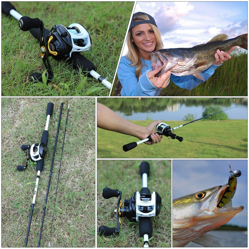 Conjunto de Pesca Premium com Carretilha de 10 Rolamentos e Vara para Momentos Inesquecíveis