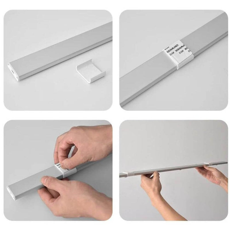 Lâmpada LED Magnética Recarregável com Sensor de Movimento para Conforto e Praticidade