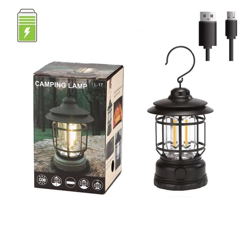 Lamparina Elétrica Portátil com Iluminação 360° para Conforto e Praticidade