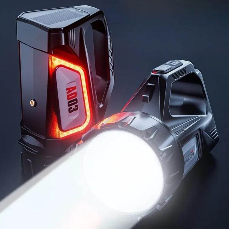 Lanterna Solar Recarregável com Powerbank Integrado para Conforto e Praticidade