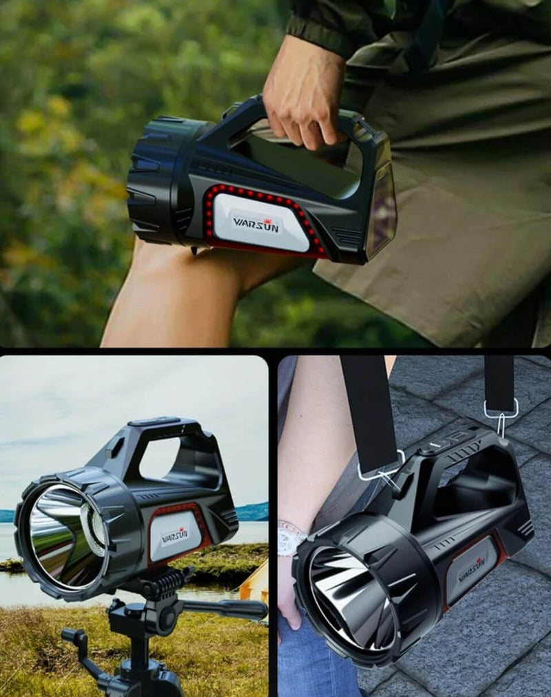 Lanterna Solar Recarregável com Powerbank Integrado para Conforto e Praticidade