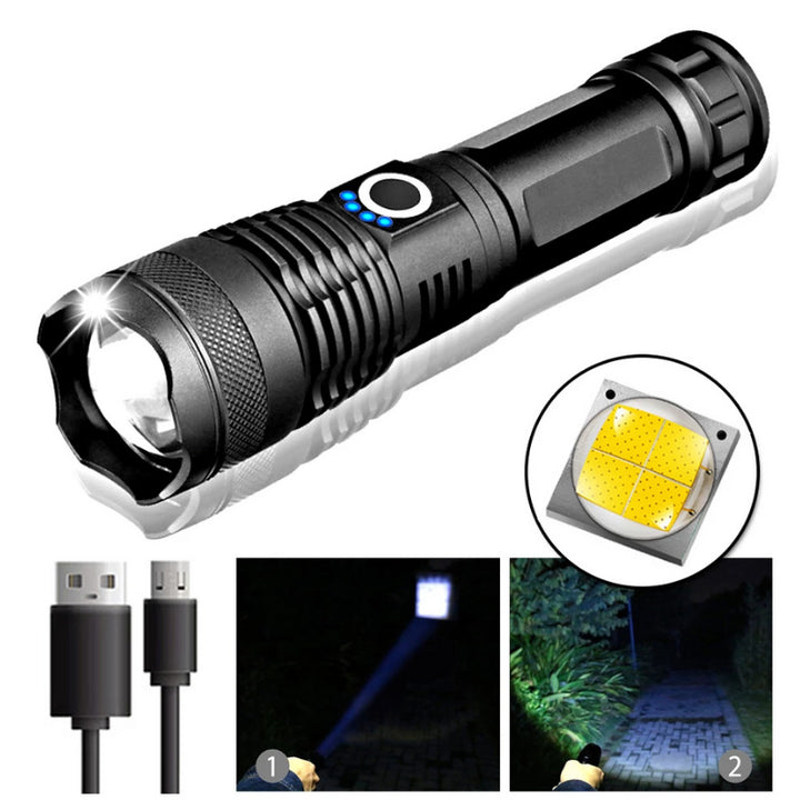 Lanterna Tática IPX6: Iluminação Confiável e Resistente para Aventures sem Limites