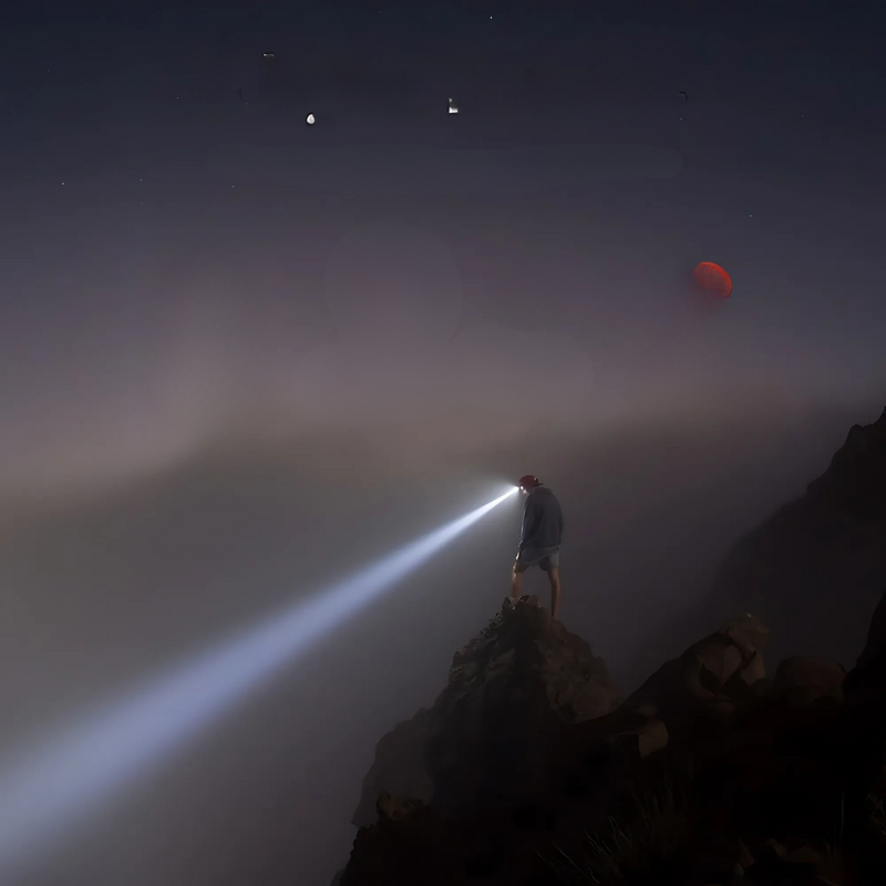 Lanterna De Cabeça Impermeável - 400 Lumens Para Iluminação Poderosa Até 100m