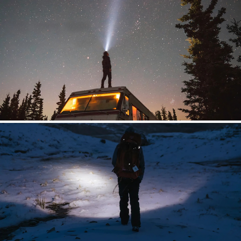 Lanterna De Cabeça Impermeável - 400 Lumens Para Iluminação Poderosa Até 100m