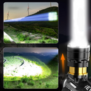 Lanterna de Cabeça Zoom Recarregável - Iluminação Potente para Aventura e Conforto