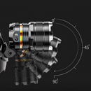 Lanterna de Cabeça Zoom Recarregável - Iluminação Potente para Aventura e Conforto