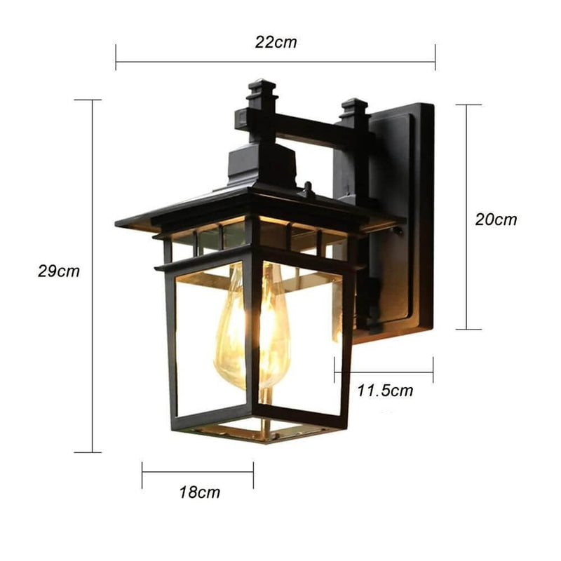 Arandela Retro de Parede à Prova d'Água para Ambientes Aconchegantes