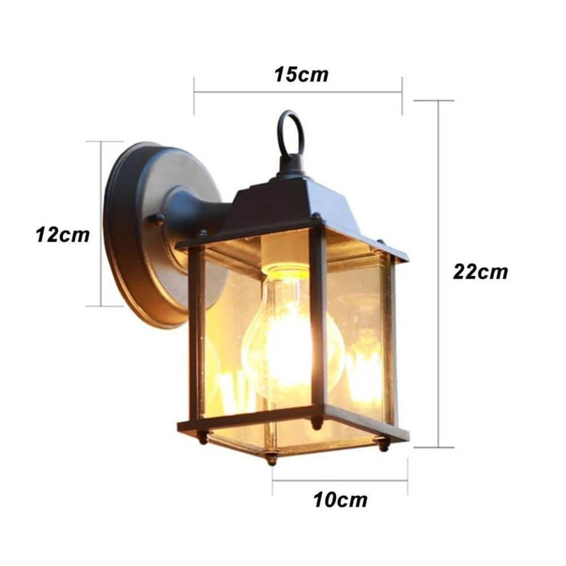 Arandela Retro de Parede à Prova d'Água para Ambientes Aconchegantes