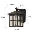 Arandela Retro de Parede à Prova d'Água para Ambientes Aconchegantes