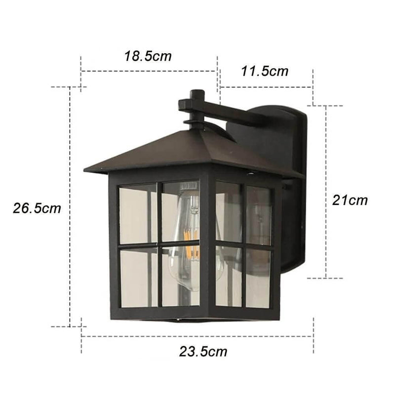 Arandela Retro de Parede à Prova d'Água para Ambientes Aconchegantes