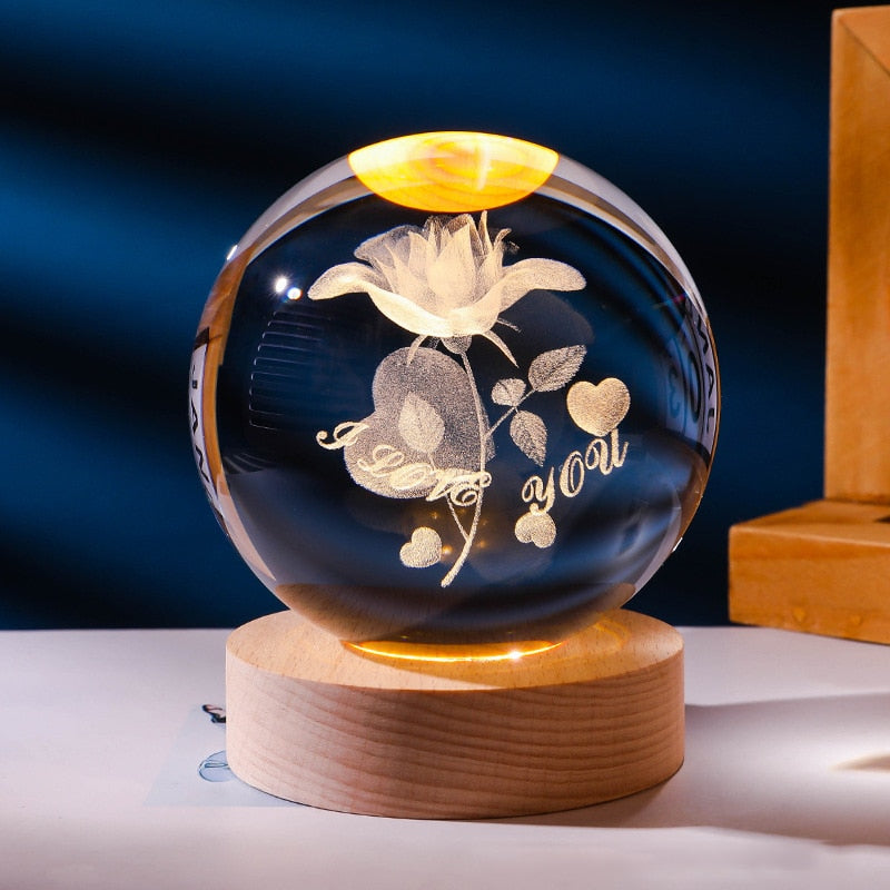 Luminária Espacial 3D - Iluminação Cósmica para Transformar Seu Ambiente