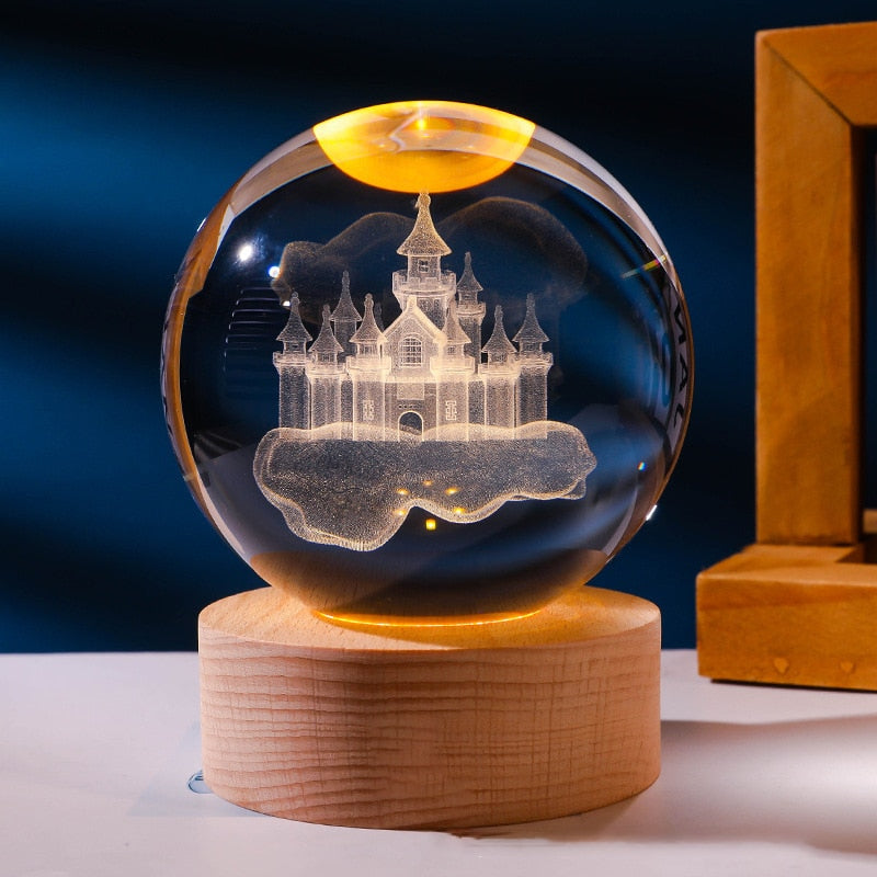 Luminária Espacial 3D - Iluminação Cósmica para Transformar Seu Ambiente