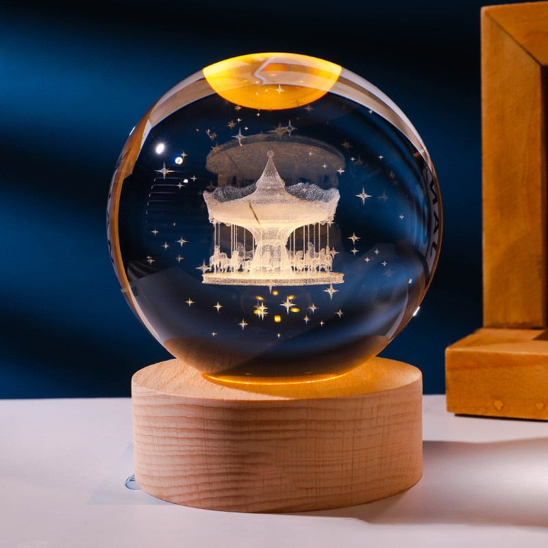 Luminária Espacial 3D - Iluminação Cósmica para Transformar Seu Ambiente