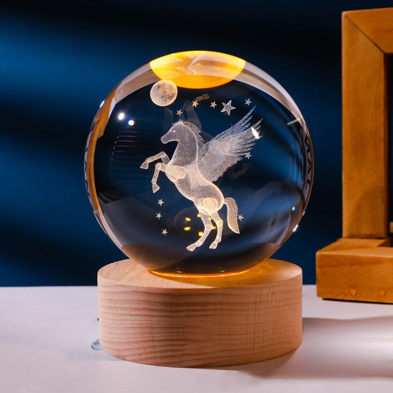 Luminária Espacial 3D - Iluminação Cósmica para Transformar Seu Ambiente