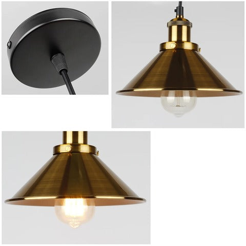 Ilumine Seu Espaço com Estilo Vintage - Luminária Pendente Retro de Metal
