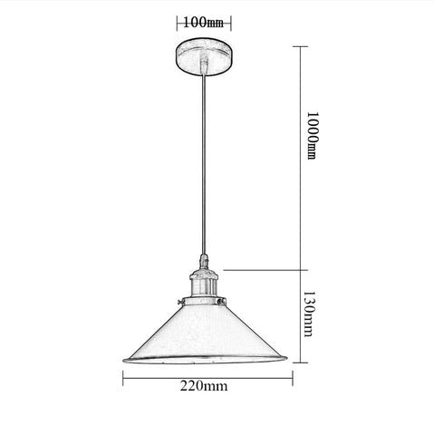 Ilumine Seu Espaço com Estilo Vintage - Luminária Pendente Retro de Metal