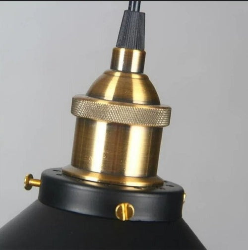 Ilumine Seu Espaço com Estilo Vintage - Luminária Pendente Retro de Metal