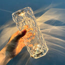 Luminária Cristal Elegante com 16 Cores - Toque Sensível e Controle Remoto para Conforto e Estilo