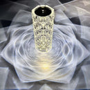 Luminária Cristal Elegante com 16 Cores - Toque Sensível e Controle Remoto para Conforto e Estilo