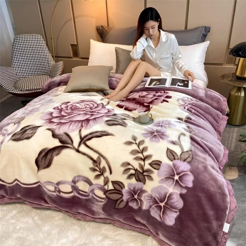 Manta de Inverno Casal em Microfibra Aconchegante