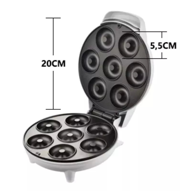 Máquina de Donuts Elétrica 7 Cavidades 1200W - Delicie-se Com Praticidade e Sabor