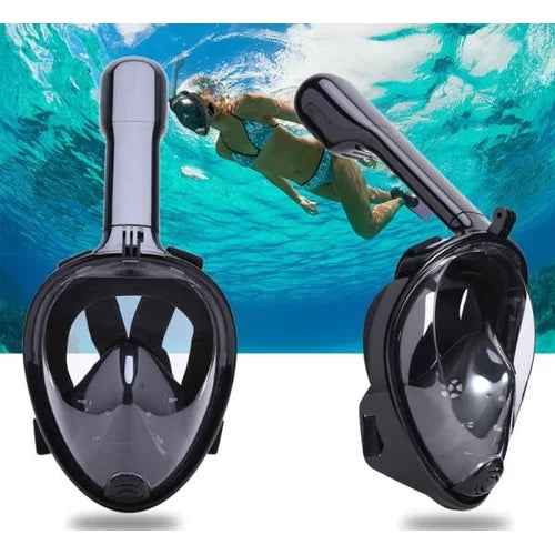 Máscara de Snorkel com Suporte Prático para Câmera GoPro