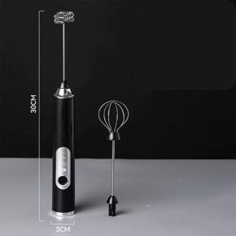 Mini Mixer Elétrico Recarregável 2 em 1 para Bebidas e Ovos – Praticidade e Sabor na Sua Rotina