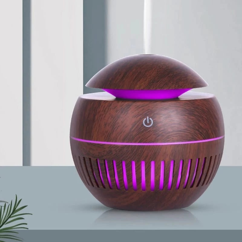 Umidificador Aromatizador Compacto com Luz LED – Conforto e Frescor USB