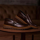 Mocassim Masculino Tratorado Marrom Rústico