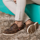 Mocassim Masculino Couro Legítimo Café
