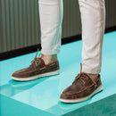 Mocassim Masculino Couro Legítimo Café