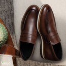 Mocassim Masculino Marrom em Couro Dolph