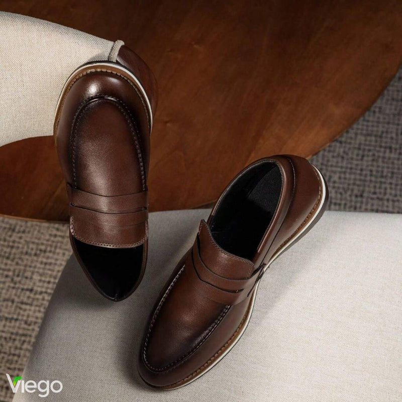 Mocassim Masculino Marrom em Couro Dolph