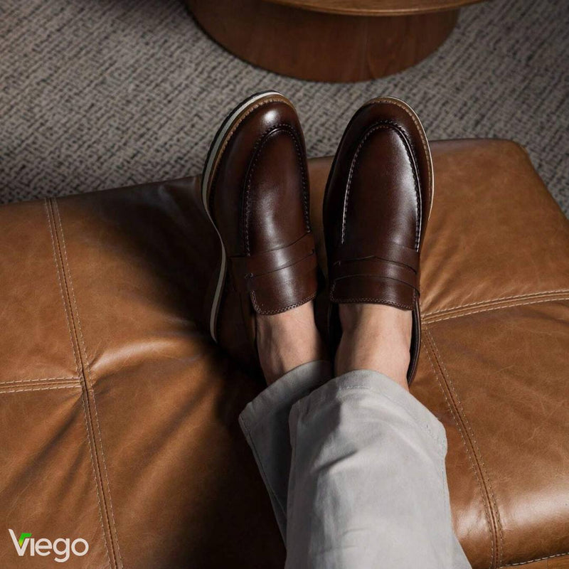 Mocassim Masculino Marrom em Couro Dolph