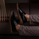 Mocassim Masculino Tratorado Couro Rústico