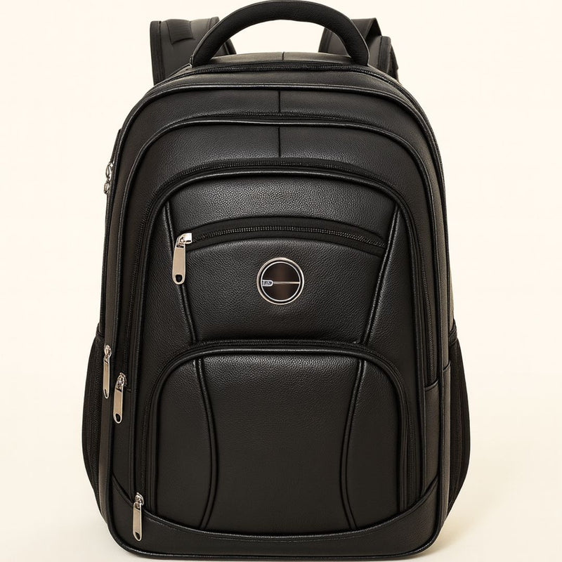 Mochila Masculina Couro Viego Trabalho Faculdade Escola